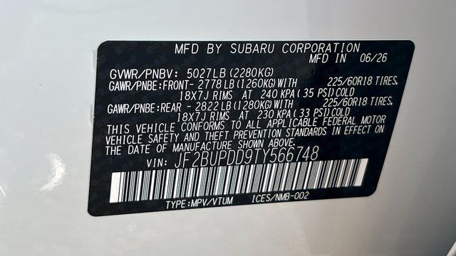 2026 Subaru OUTBACK Limited Fredericksburg VA