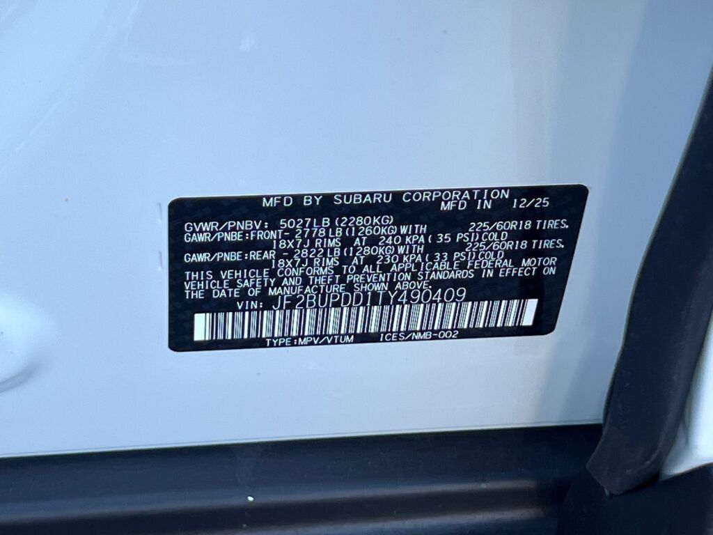 2026 Subaru OUTBACK Limited Hagerstown MD