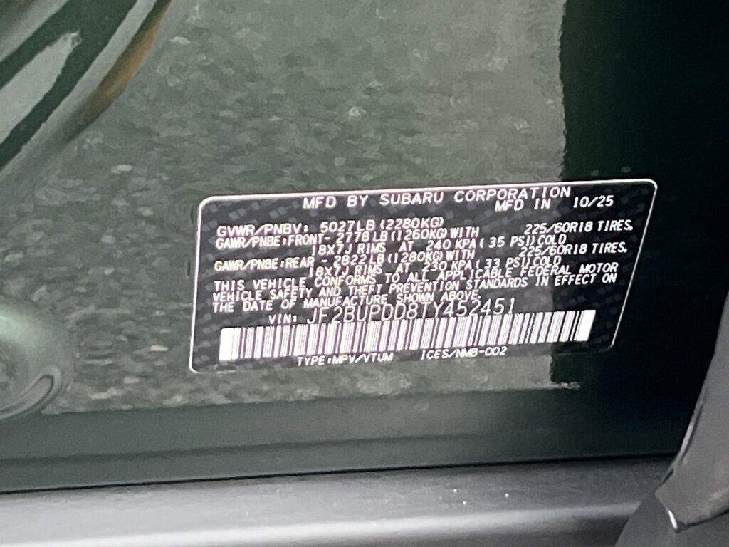 2026 Subaru OUTBACK Limited Hagerstown MD