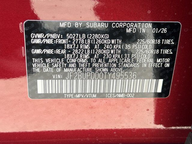 2026 Subaru OUTBACK Limited Springfield VA