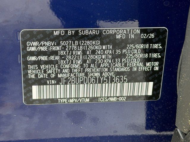 2026 Subaru OUTBACK Limited Springfield VA