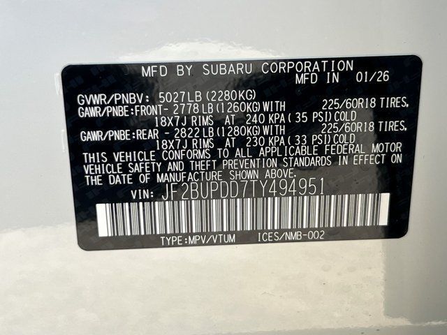 2026 Subaru OUTBACK Limited Springfield VA