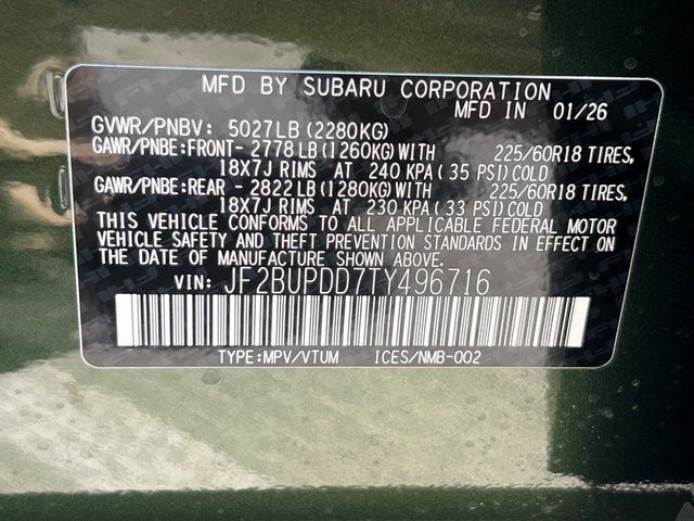 2026 Subaru OUTBACK Limited Springfield VA