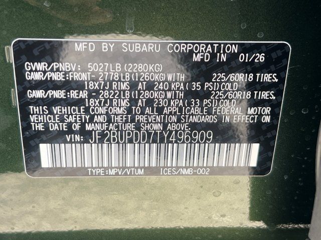 2026 Subaru OUTBACK Limited Springfield VA