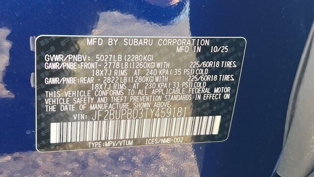 2026 Subaru OUTBACK Premium Fredericksburg VA