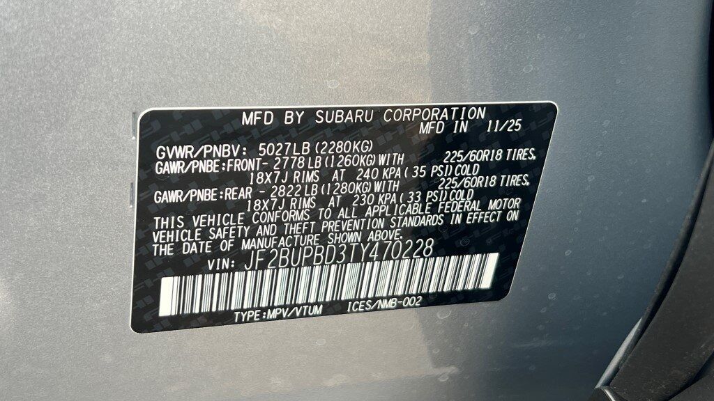 2026 Subaru OUTBACK Premium Fredericksburg VA