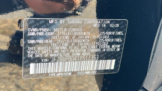 2026 Subaru OUTBACK Premium Fredericksburg VA