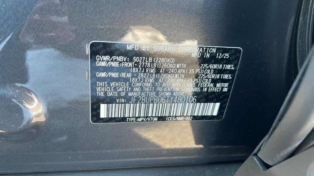 2026 Subaru OUTBACK Premium Fredericksburg VA