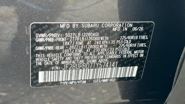 2026 Subaru OUTBACK Premium Fredericksburg VA
