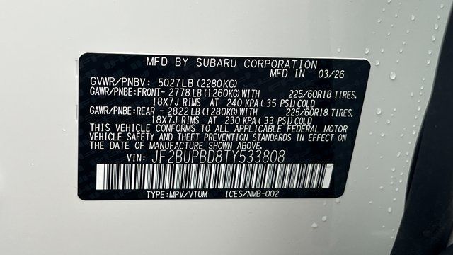 2026 Subaru OUTBACK Premium Fredericksburg VA