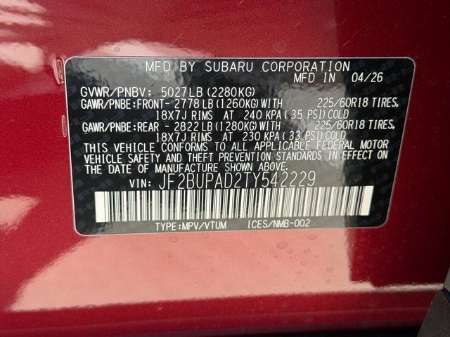 2026 Subaru OUTBACK Premium Springfield VA