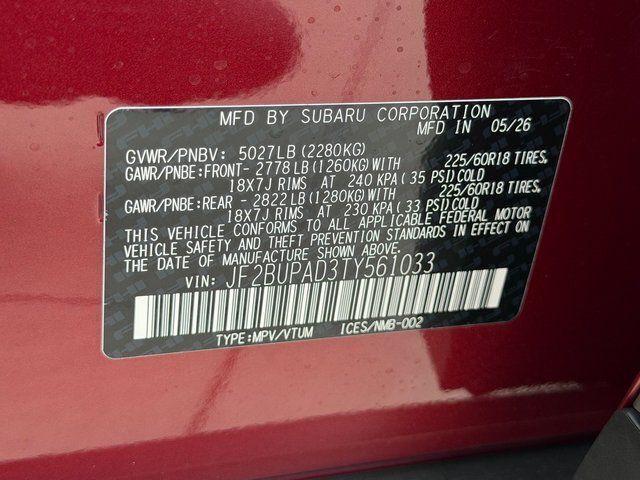 2026 Subaru OUTBACK Premium Springfield VA