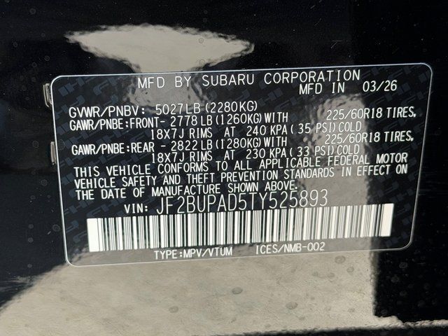2026 Subaru OUTBACK Premium Springfield VA