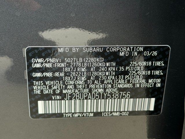 2026 Subaru OUTBACK Premium Springfield VA
