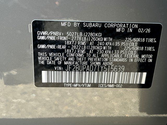 2026 Subaru OUTBACK Premium Springfield VA