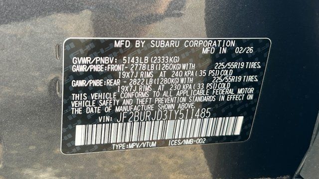 2026 Subaru OUTBACK Touring XT Fredericksburg VA