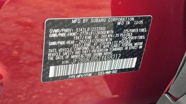 2026 Subaru OUTBACK Touring XT Fredericksburg VA