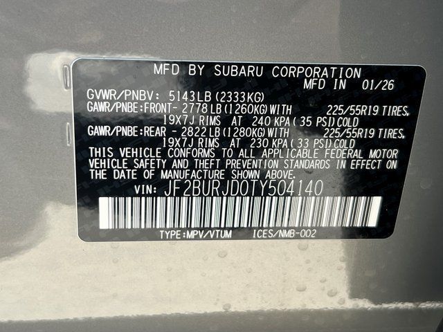 2026 Subaru OUTBACK Touring XT Springfield VA