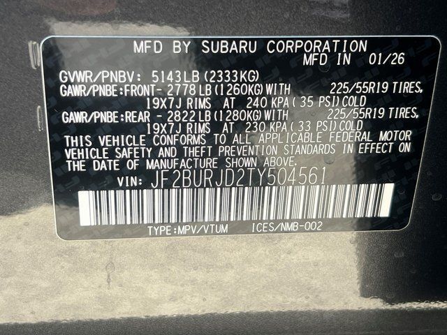 2026 Subaru OUTBACK Touring XT Springfield VA