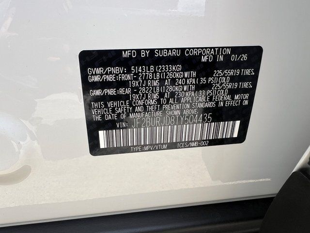 2026 Subaru OUTBACK Touring XT Springfield VA