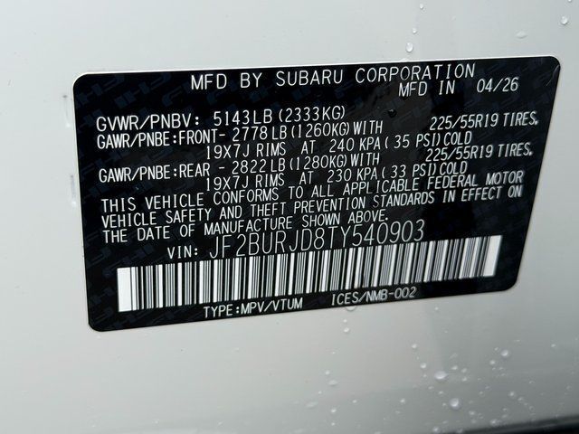 2026 Subaru OUTBACK Touring XT Springfield VA