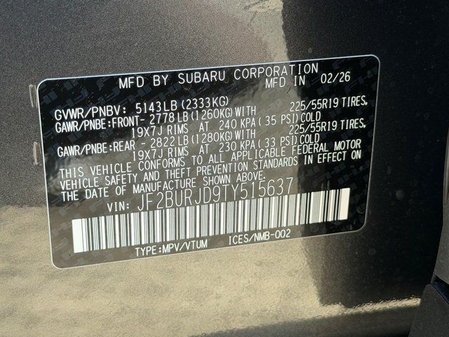 2026 Subaru OUTBACK Touring XT Springfield VA