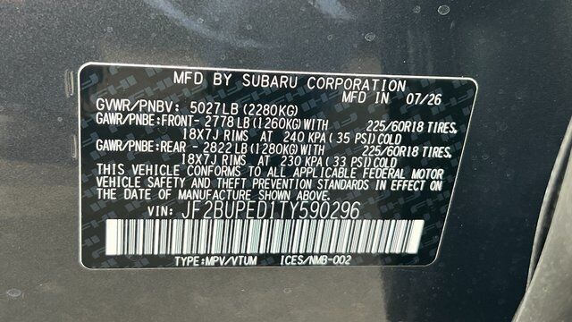 2026 Subaru OUTBACK Touring Fredericksburg VA