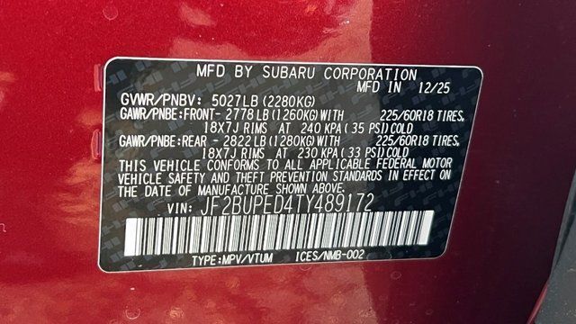 2026 Subaru OUTBACK Touring Fredericksburg VA