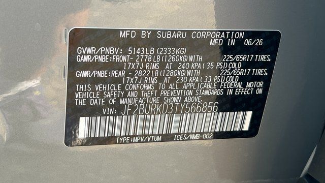 2026 Subaru OUTBACK WILDERNESS Wilderness Fredericksburg VA