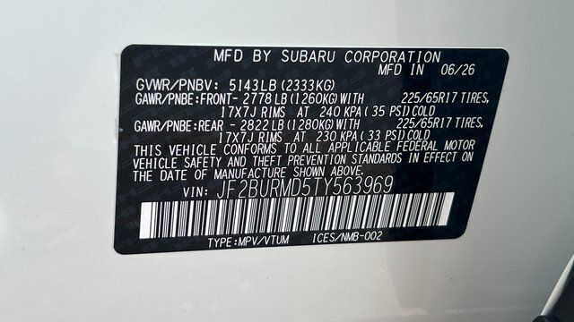 2026 Subaru OUTBACK WILDERNESS Wilderness Fredericksburg VA
