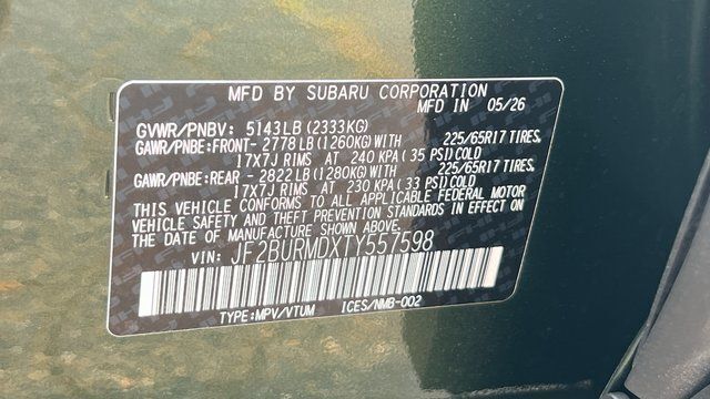 2026 Subaru OUTBACK WILDERNESS Wilderness Fredericksburg VA