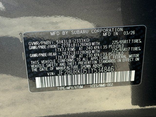 2026 Subaru OUTBACK WILDERNESS Wilderness Springfield VA
