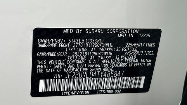 2026 Subaru OUTBACK Wilderness Fredericksburg VA