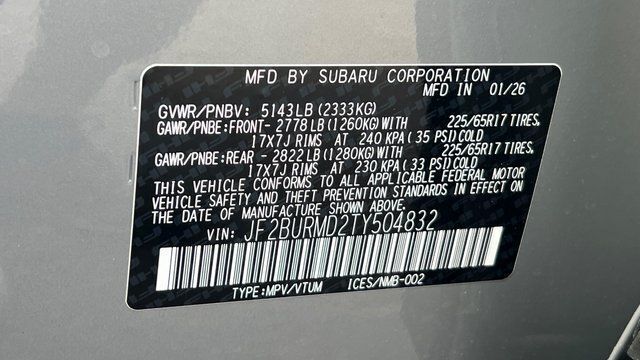 2026 Subaru OUTBACK Wilderness Fredericksburg VA