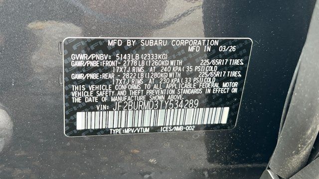 2026 Subaru OUTBACK Wilderness Fredericksburg VA