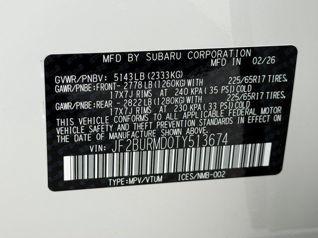 2026 Subaru OUTBACK Wilderness Springfield VA