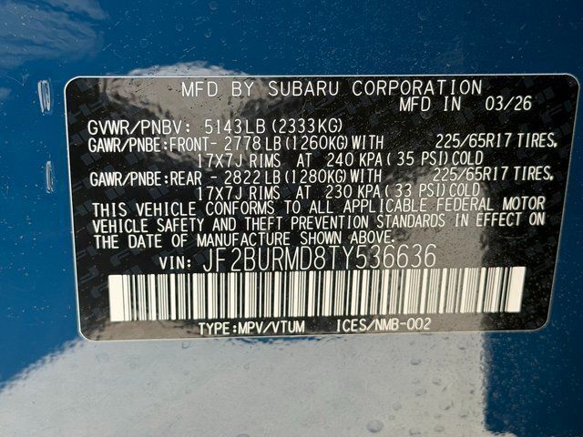 2026 Subaru OUTBACK Wilderness Springfield VA