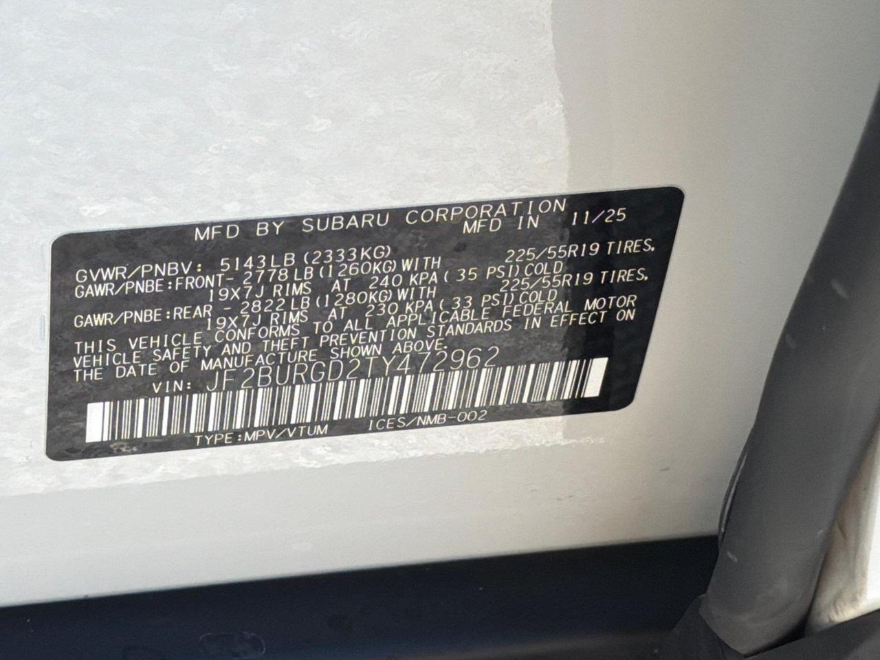 2026 Subaru Outback Limited XT Hagerstown MD