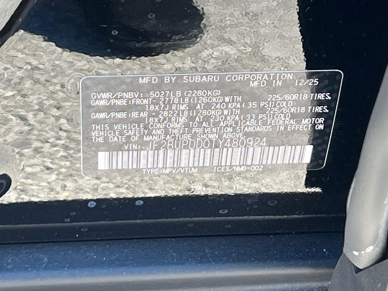 2026 Subaru Outback Limited Hagerstown MD
