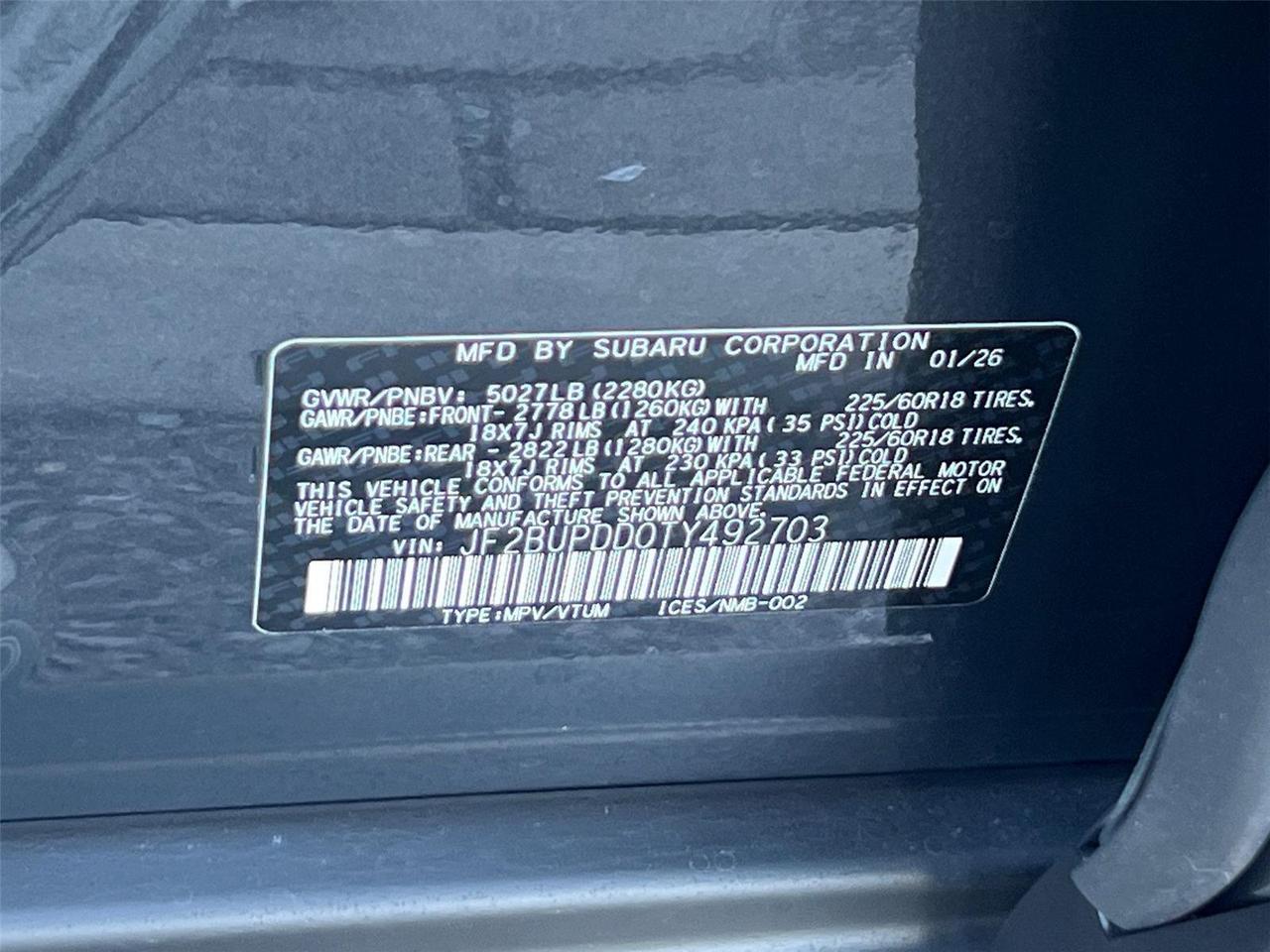 2026 Subaru Outback Limited Hagerstown MD