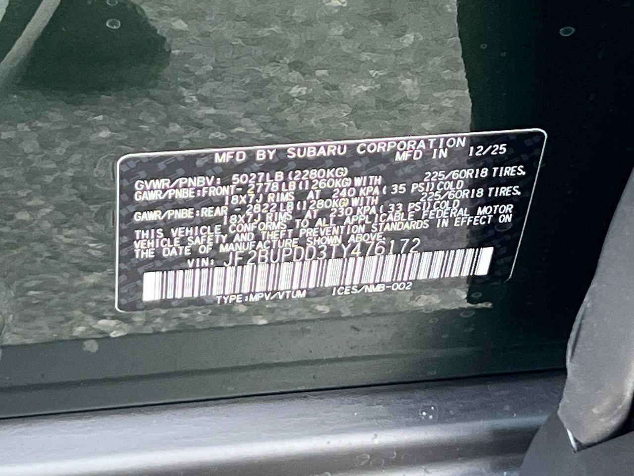 2026 Subaru Outback Limited Hagerstown MD