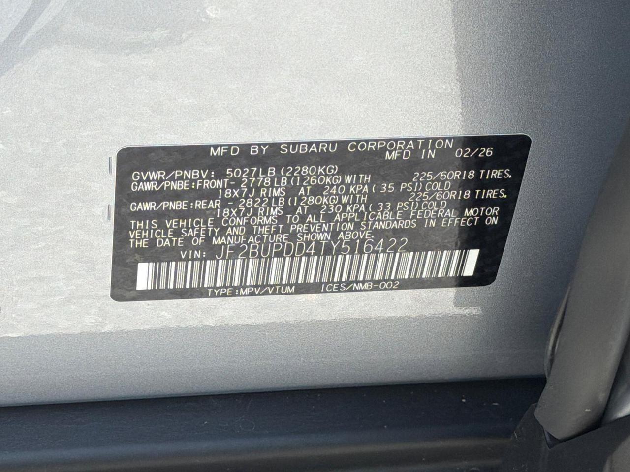 2026 Subaru Outback Limited Hagerstown MD