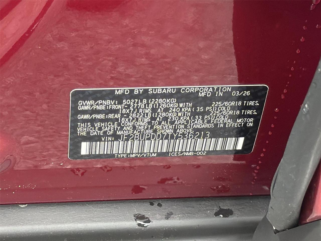 2026 Subaru Outback Limited Hagerstown MD