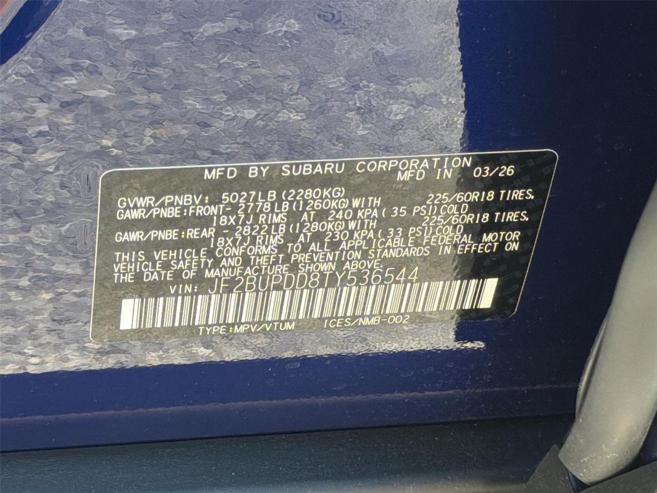 2026 Subaru Outback Limited Hagerstown MD
