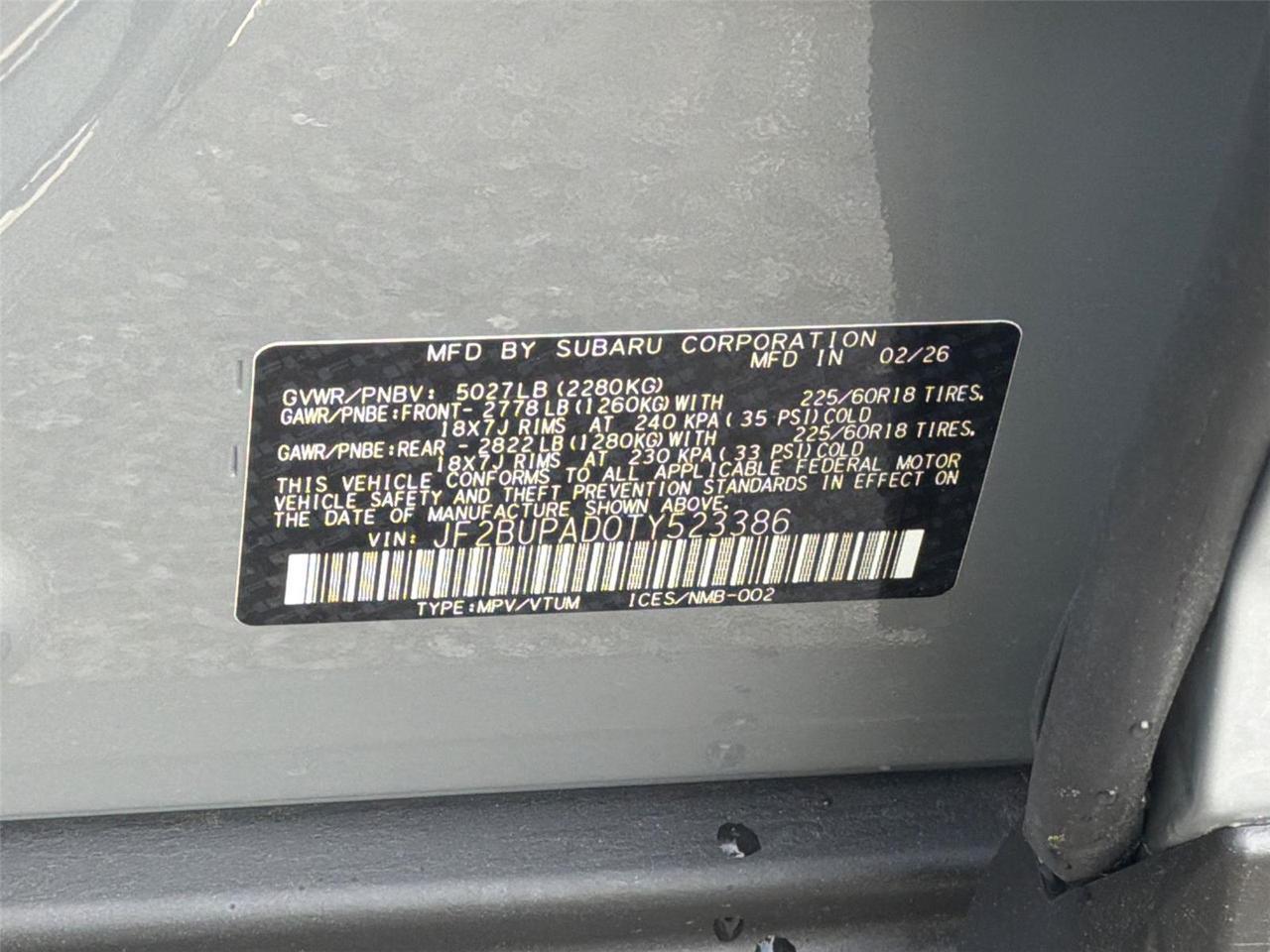 2026 Subaru Outback Premium Hagerstown MD