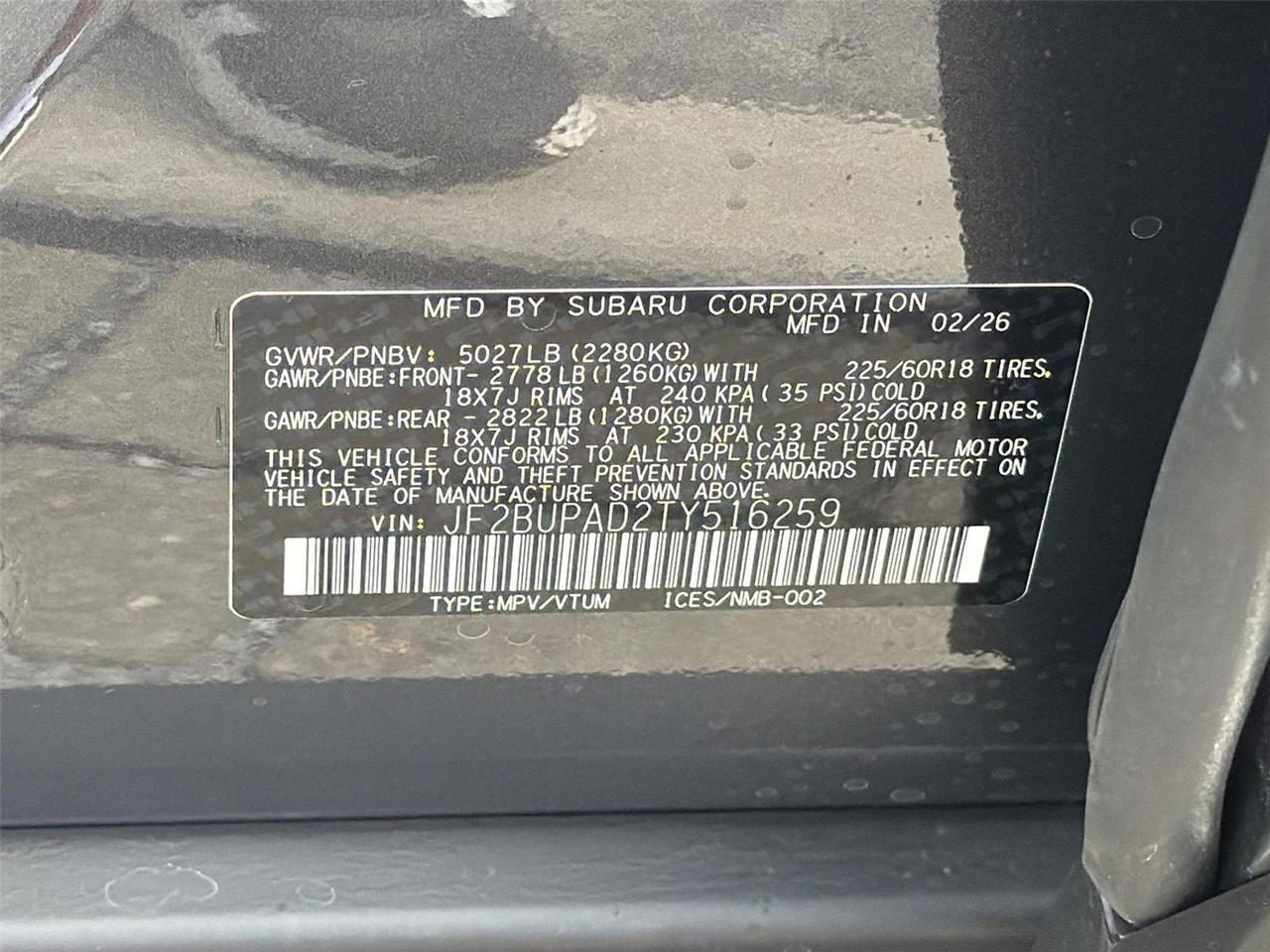 2026 Subaru Outback Premium Hagerstown MD