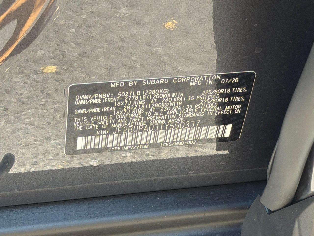 2026 Subaru Outback Premium Hagerstown MD