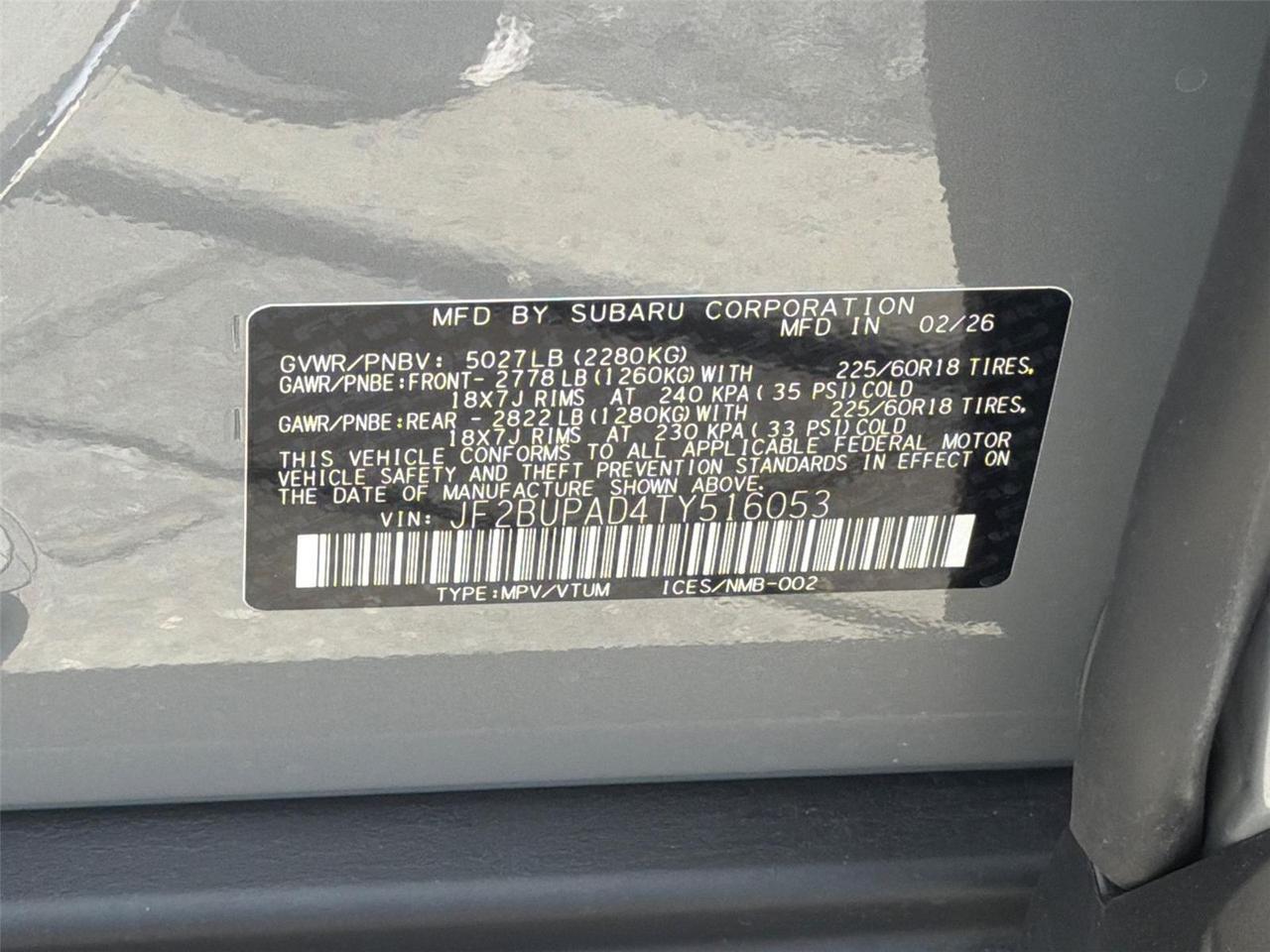 2026 Subaru Outback Premium Hagerstown MD