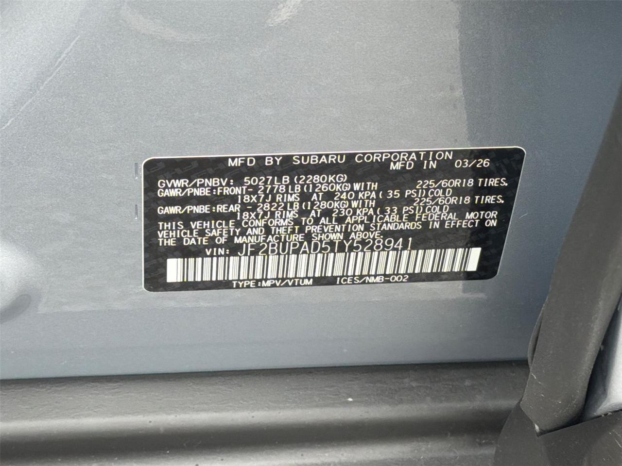 2026 Subaru Outback Premium Hagerstown MD