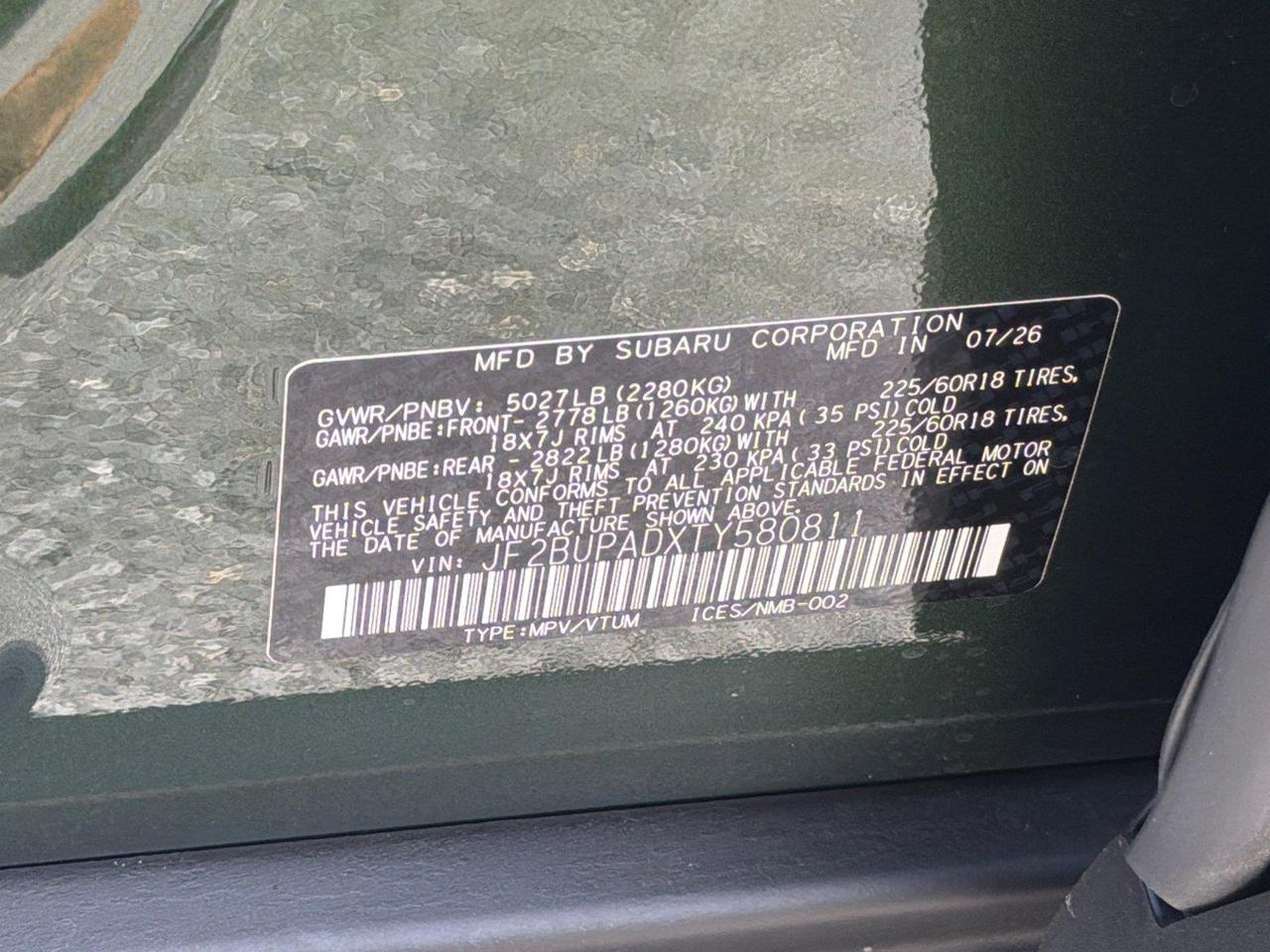 2026 Subaru Outback Premium Hagerstown MD
